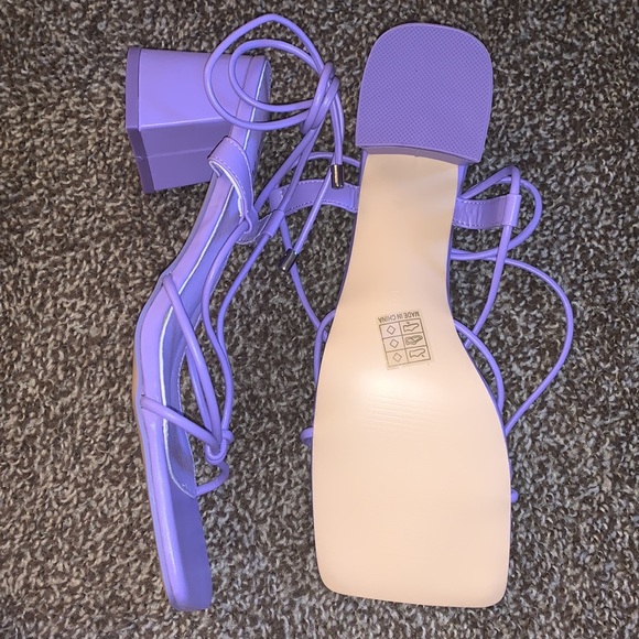 Wide fit PURPLE ASOS heels. - Picture 5 of 5